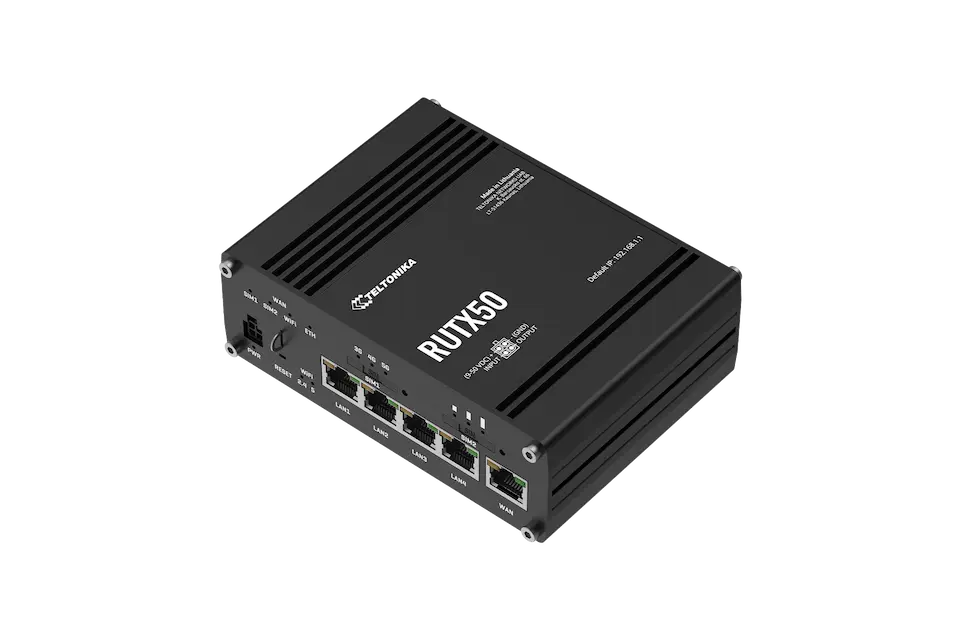 Teltonika RUTX50 Endüstriyel Dual 5G LTE Router Cihazı